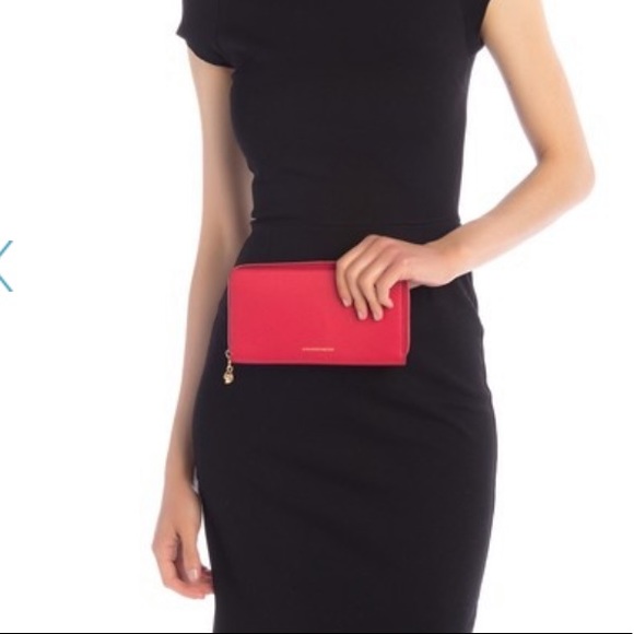 NWT Rare authentic luxury classic Alexander McQueen pebbled leather Wallet - Picture 3 of 17